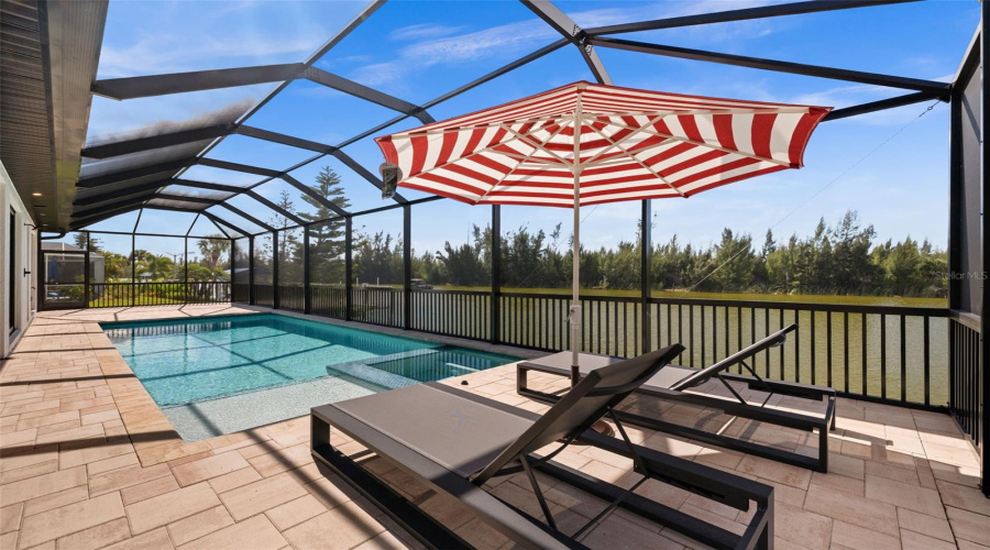 Sparkling Pool With Southern Exposure.