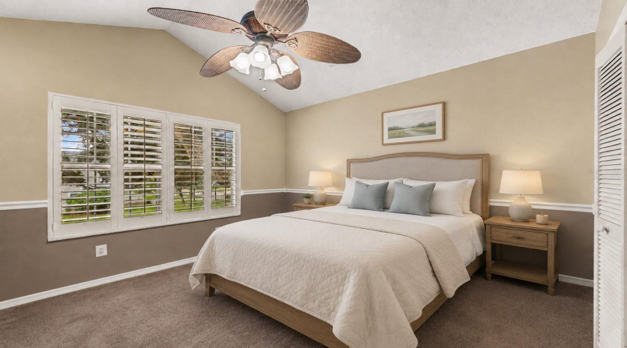 Virtually Staged Bedroom 2 Upstairs