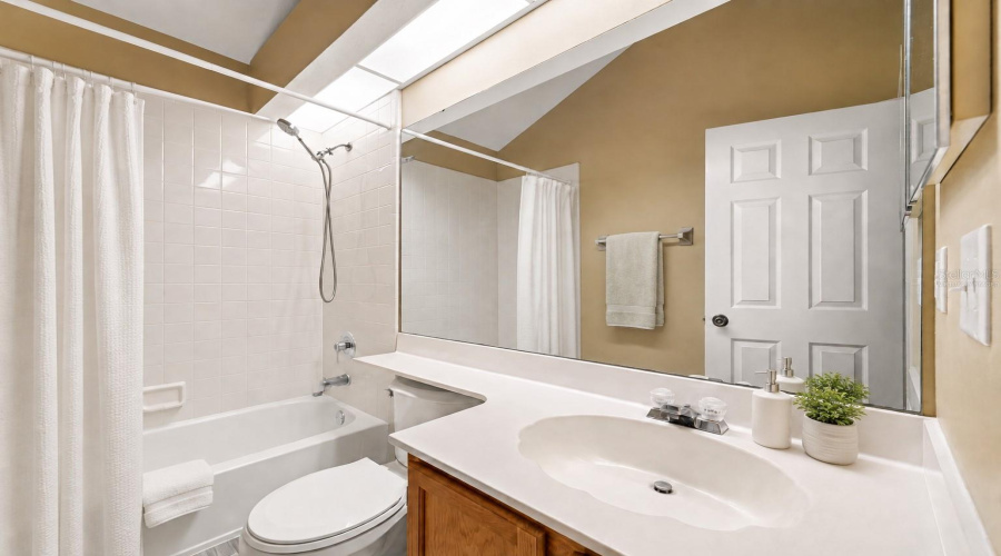 Virtually Staged Bathroom 2 Upstairs