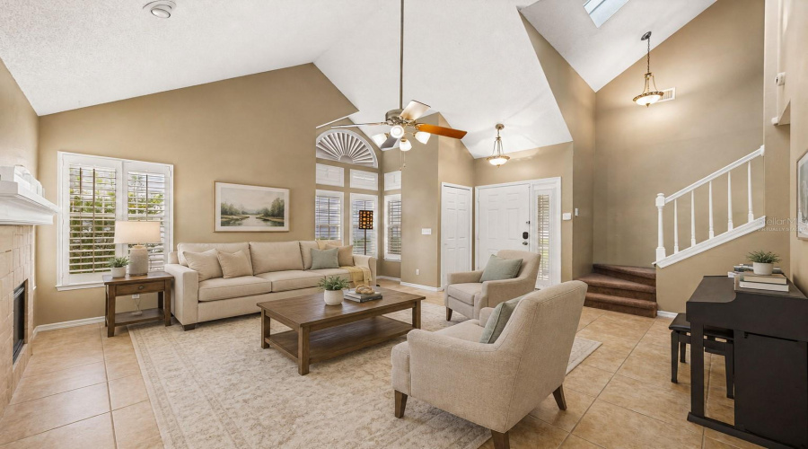 Virtually Staged Living Room