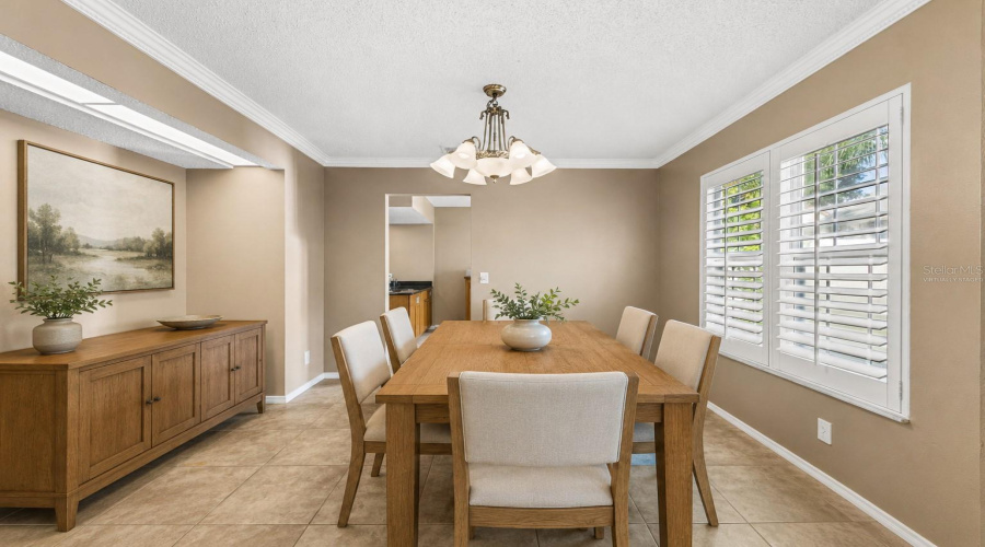 Virtually Staged Dining Room