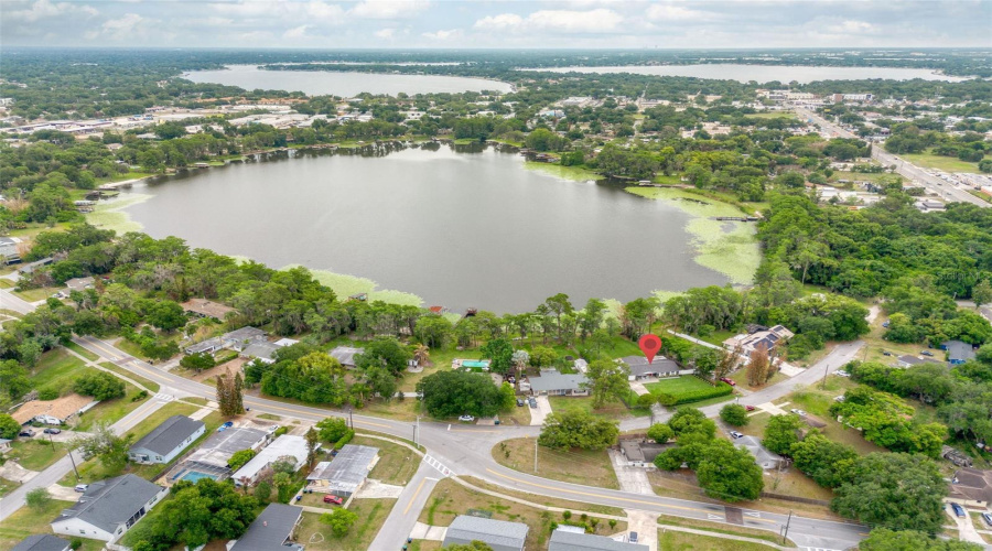 Aerial View Of Lake Mary Jess