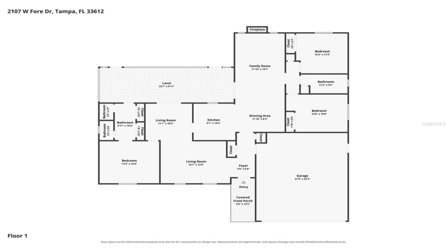 Tampa, Florida 33612, 3 Bedroom Bedrooms, ,2 Bathroombathrooms,Residential,For Sale,Fore,0,Mfrtb8536483