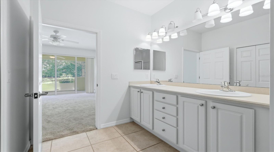Primary Bath With Double Sinks
