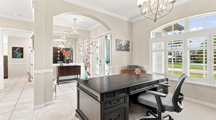 Overlooking Foyer Arches/Office