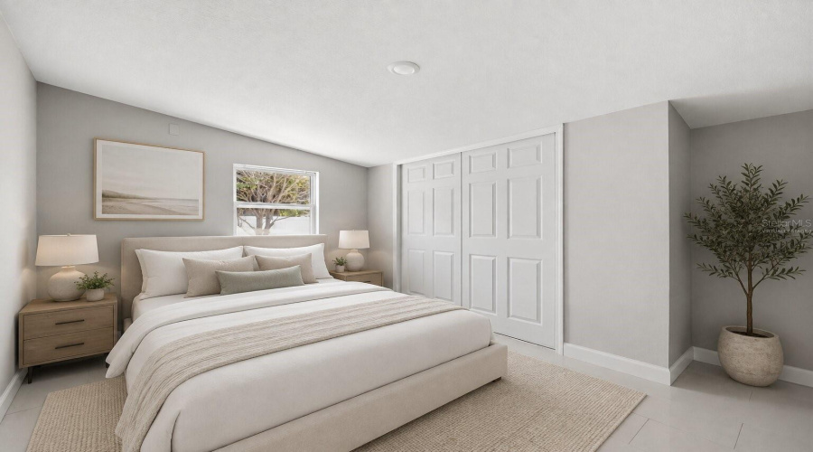 Primary Suite Virtually Staged