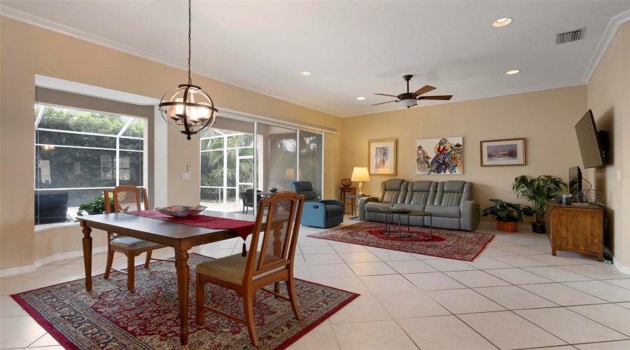 Dining Room And Living Room