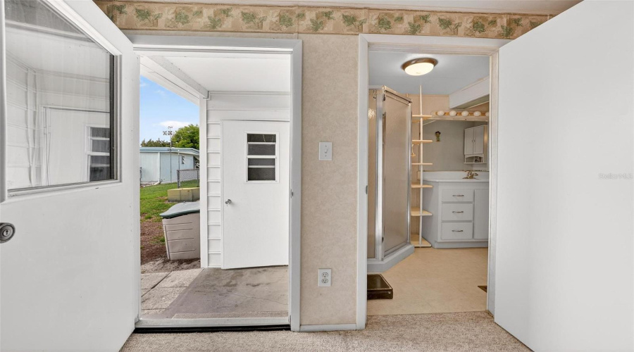 Living Room Access To Attached Outdoor Shed