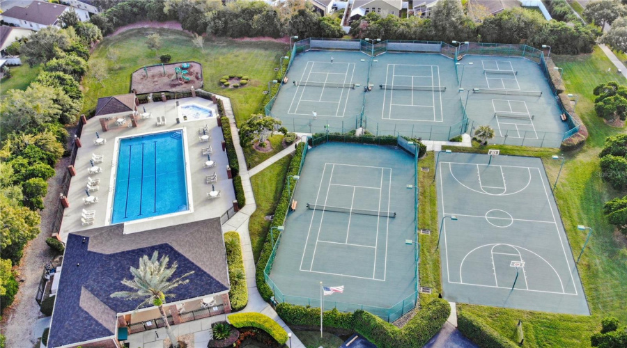 Community Pool/ Tennis Courts/ Basketball Court/ Pickleball Courts