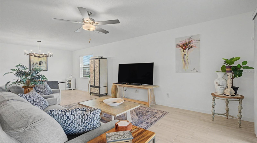 Large Family Room With Lots Of Natural Light
