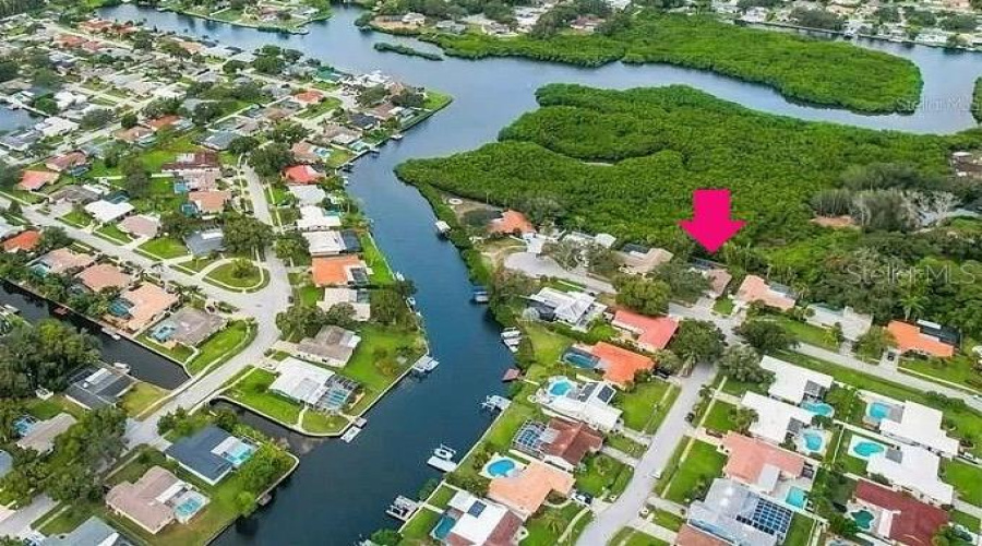 Drone View Showing Home Location Backing To Preserve