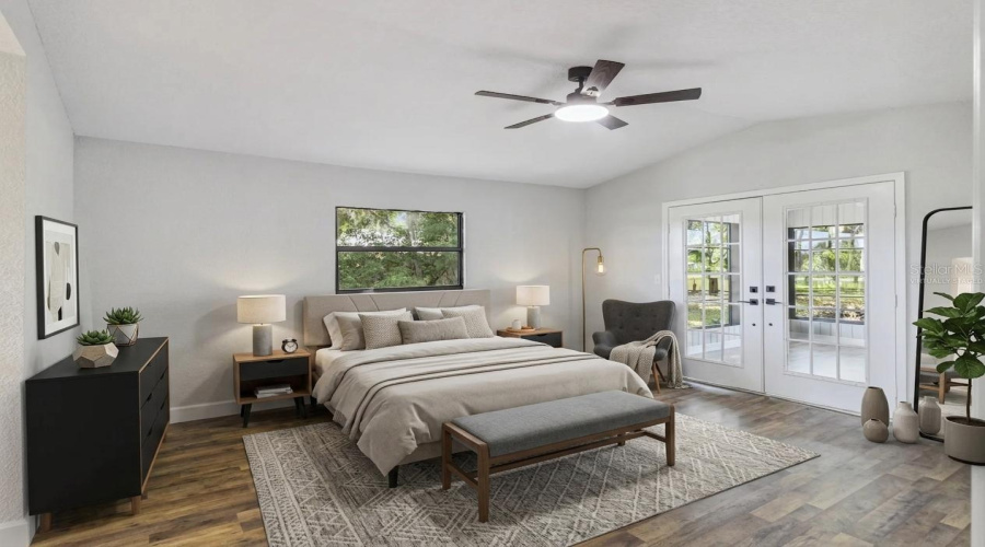Virtually Staged Primary Suite
