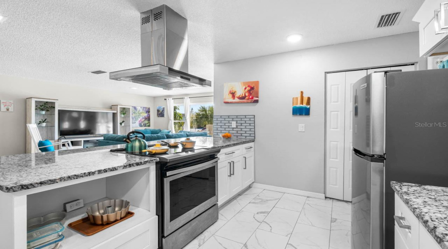 Kitchen Open To Living Area