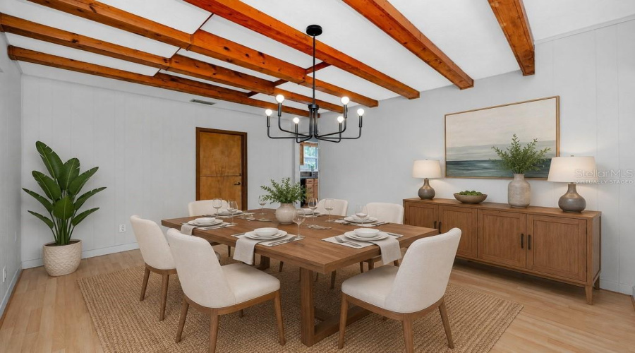 Virtually Staged Main House Formal Dining Room/Bonus Space 12X15