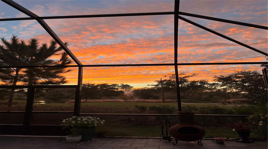 Amazing Sunsets In The Evenings From Inside Lanai