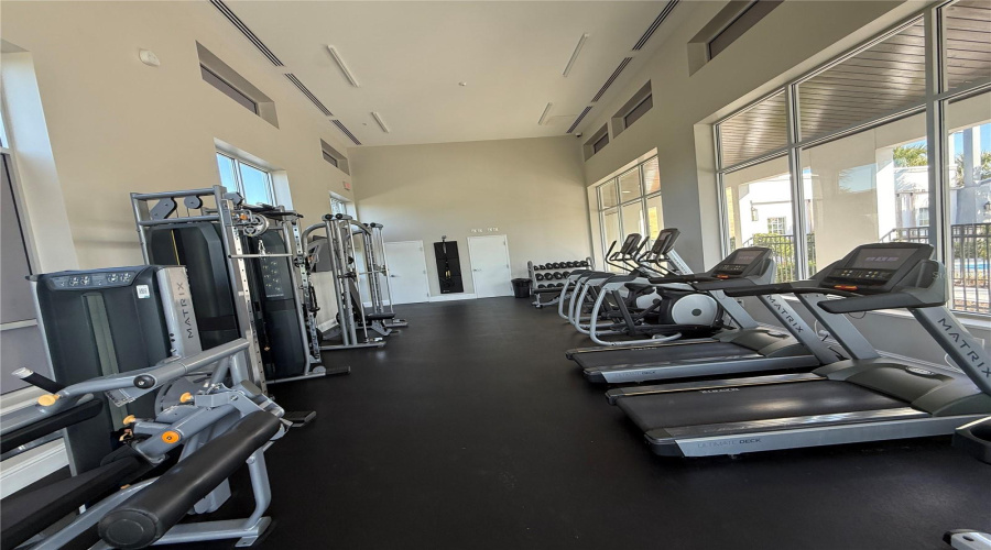 Gym In Clubhouse Across The Street From 1090