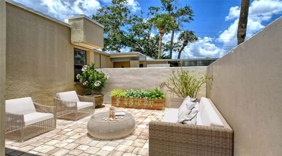 Private Front Patio