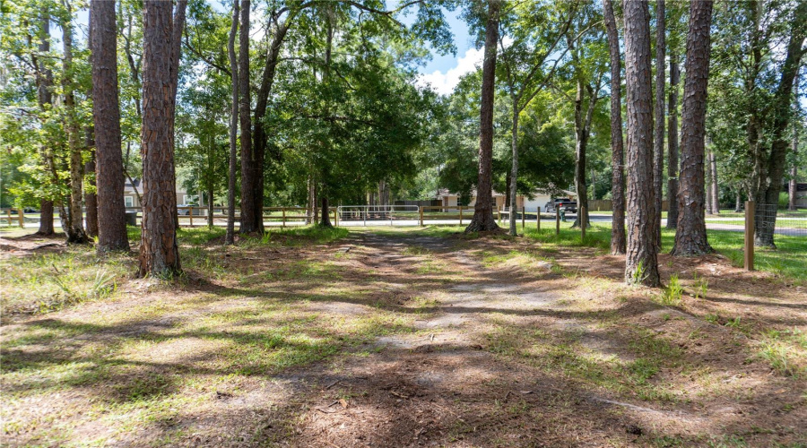 Second Entrance On Loop Driveway