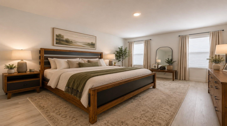 Primary Suite- Virtually Staged