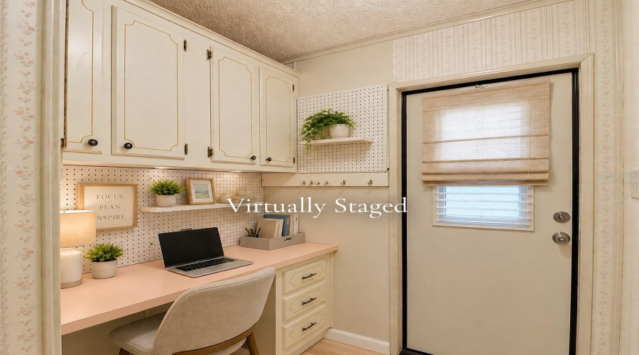 Virtually Staged Office Area