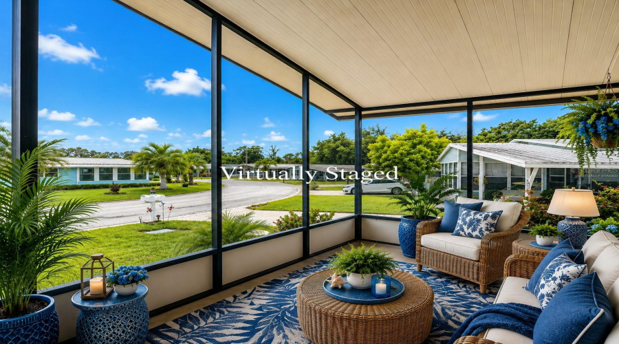 Virtually Staged Front Porch