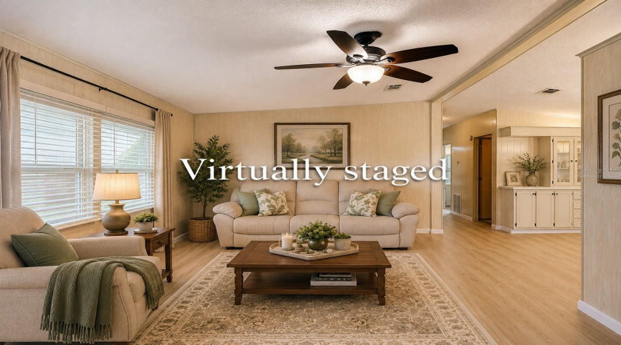 Virtually Staged Living Room