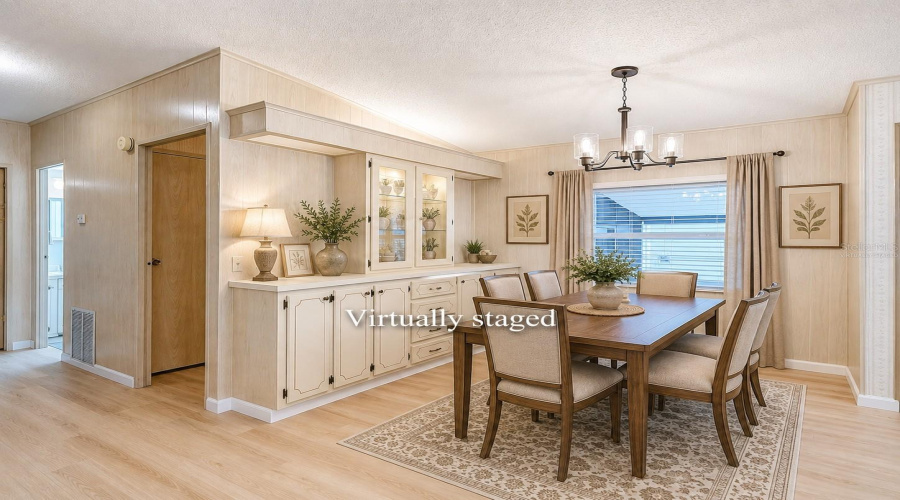 Virtually Staged Dining Room