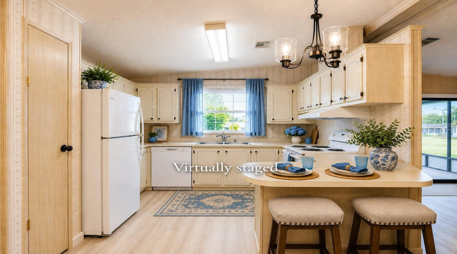 Virtually Staged Kitchen