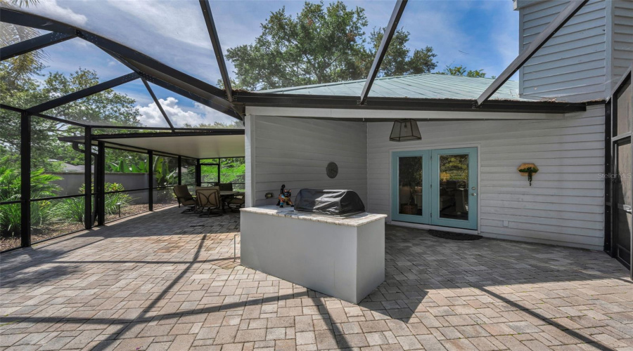 Grill Area, Outside The Living Room.