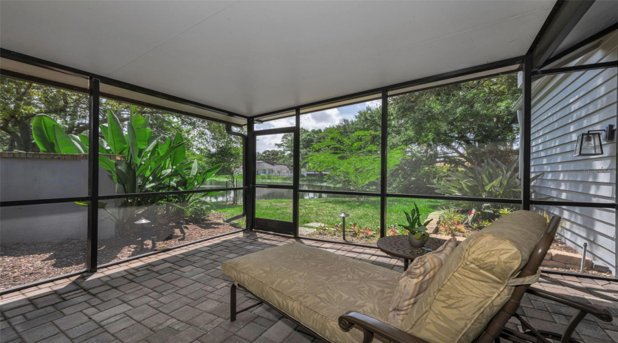 Lanai And Lovely View Of The Pond, Lily Pads And Dreams Of Monet'S Garden...more Later Of This Lovely Area!