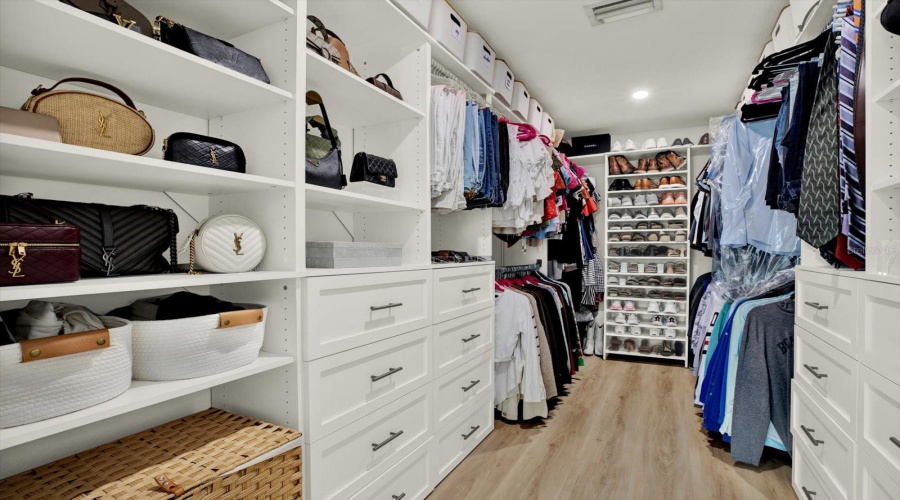 Primary Suite Walk-In Closet