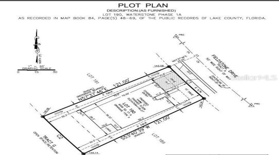 7425 Fieldstone Drive Plot Plan