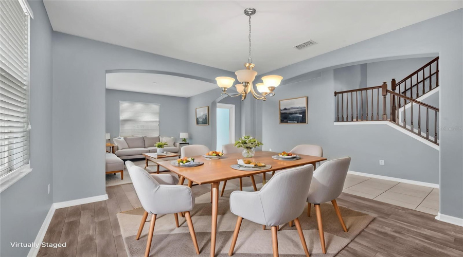 Arched Doorways, Rounded Corners, Soaring Ceilings And Luxury Vinyl Flooring In The Main Living Areas.
