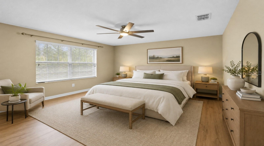 Virtually Staged-Primary Bedroom