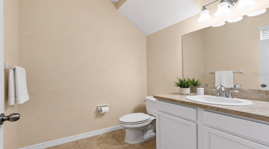 Virtually Staged Half Bathroom