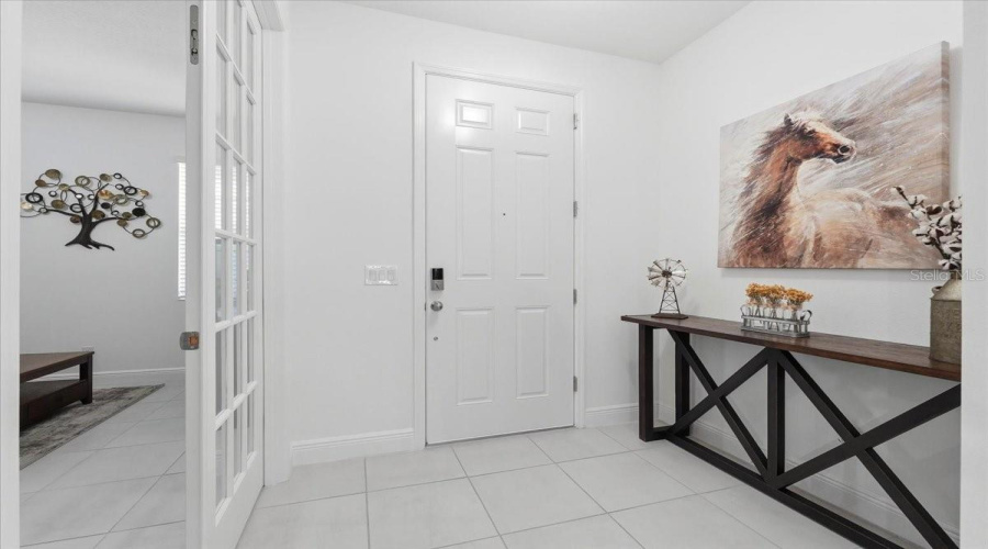 Foyer - French Door Leading To Office