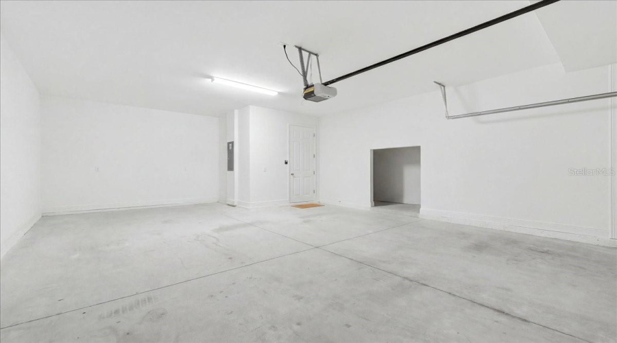 Garage With Workshop And Storage