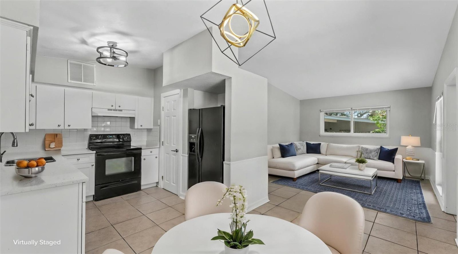 Kitchen And Family Roomvirtually Staged