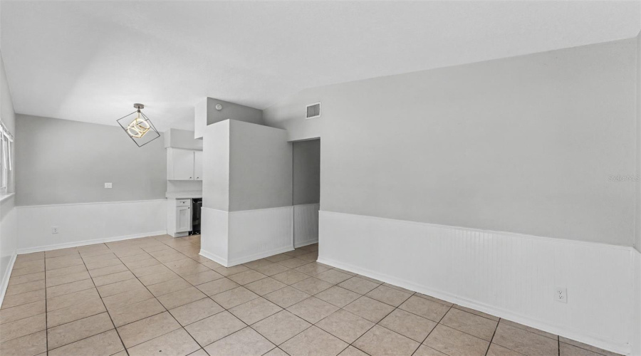 Family Room Looking Into Kitchen/Dining Area