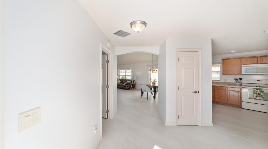 Foyer To Kitchen And Garage Door