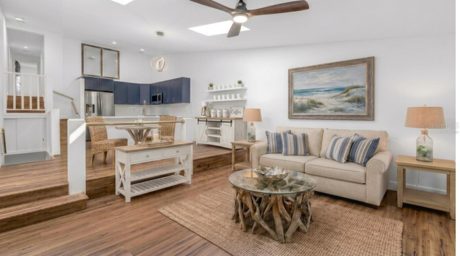 Virtually Staged Living Room