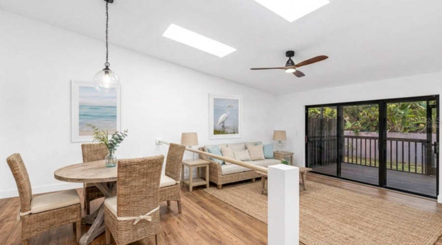 Virtually Staged / Living And Dining Room