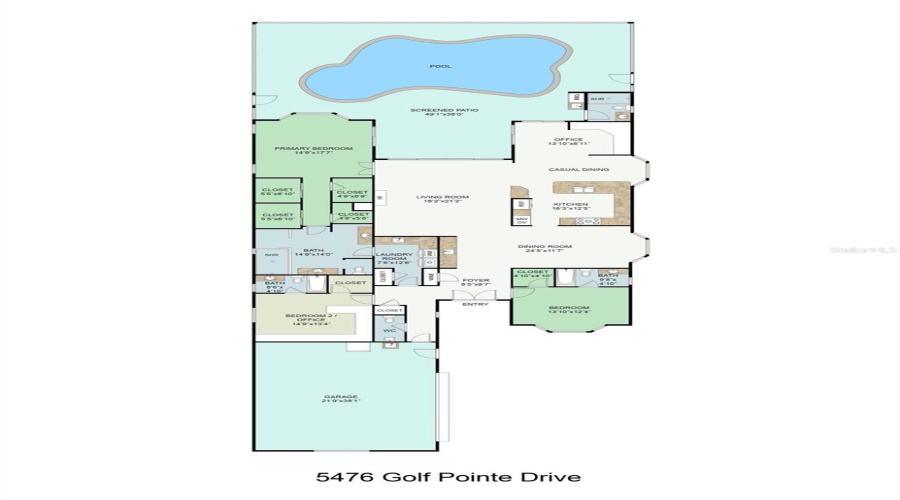 Sarasota, Florida 34243, 3 Bedroom Bedrooms, ,4 Bathroombathrooms,Residential,For Sale,Golf Pointe,0,Mfra4701969