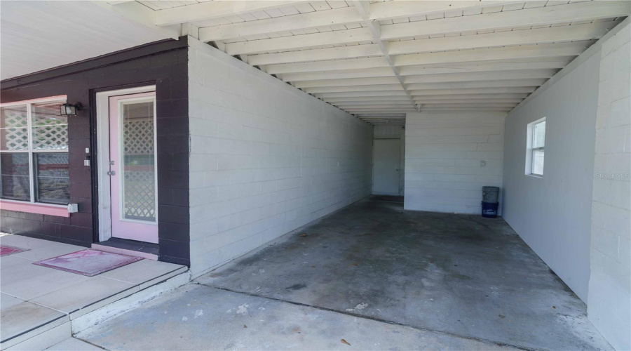 Enclosed Carport