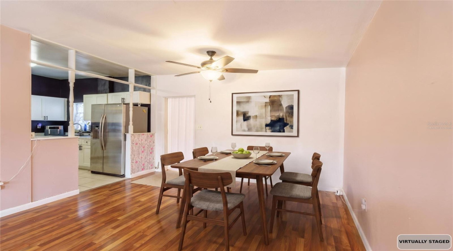 Virtually Staged Dining Area