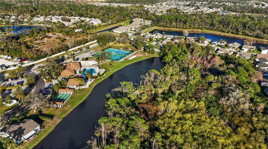 Aerial View Towards The Clubhouse And Pool Area On The Left