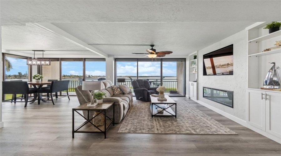 Originally A 3 Bedroom Corner Unit. Expanded To Maximize Panoramic Water Views. Easily Converted Back If Desired.