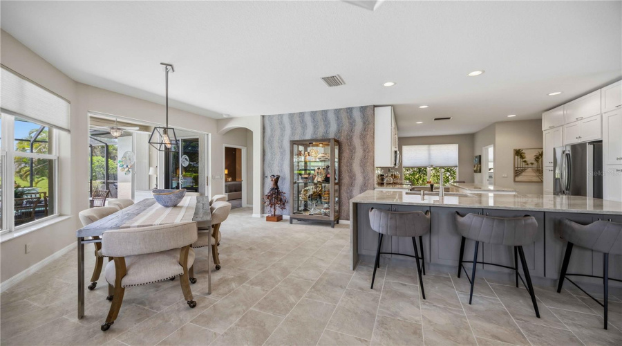 Dining Area Off The Kitchen