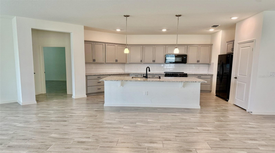 View Of Kitchen From Family Room.