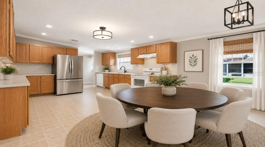 Virtually Staged Kitchen